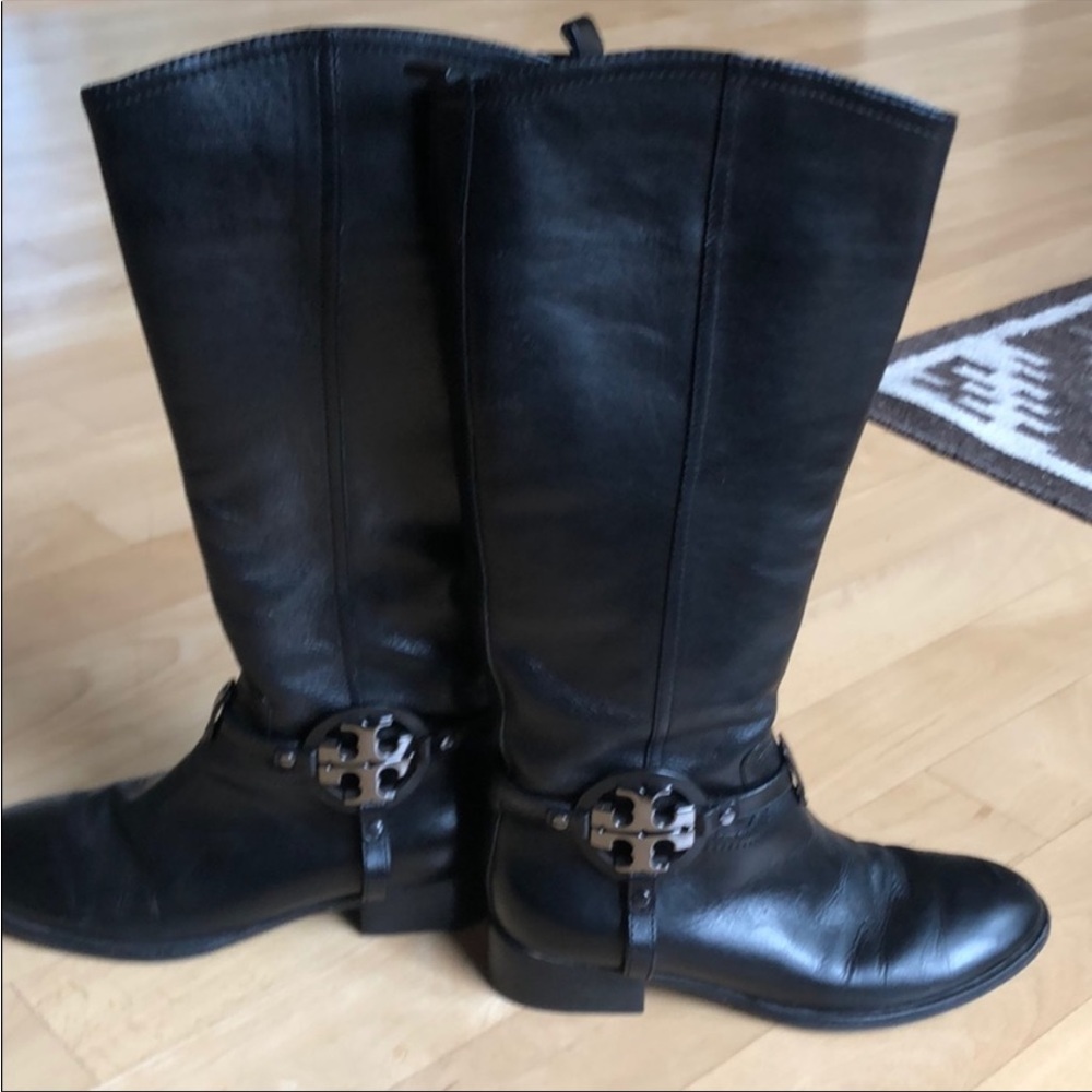 Tory Burch black riding boots
